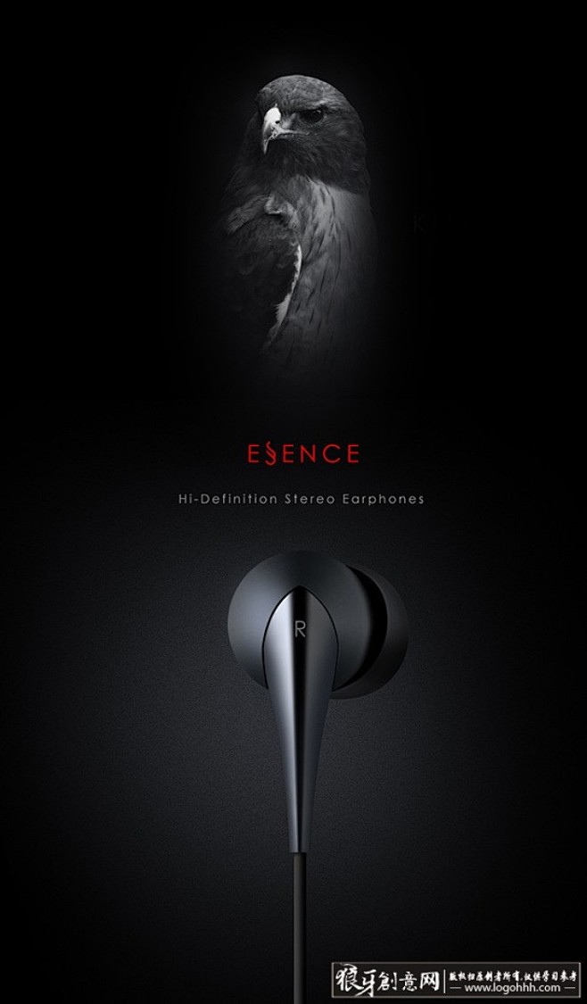 數碼耳機創意海報 簡約設計中的科技魅力